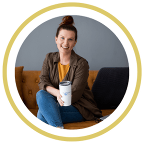 Jackie holds TaxplanIQ AFI mug
