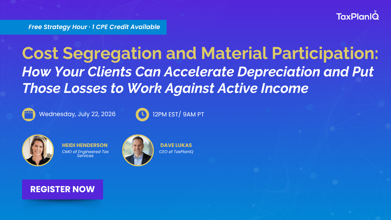 Strategy Hour Cost Segregation and Material Participation