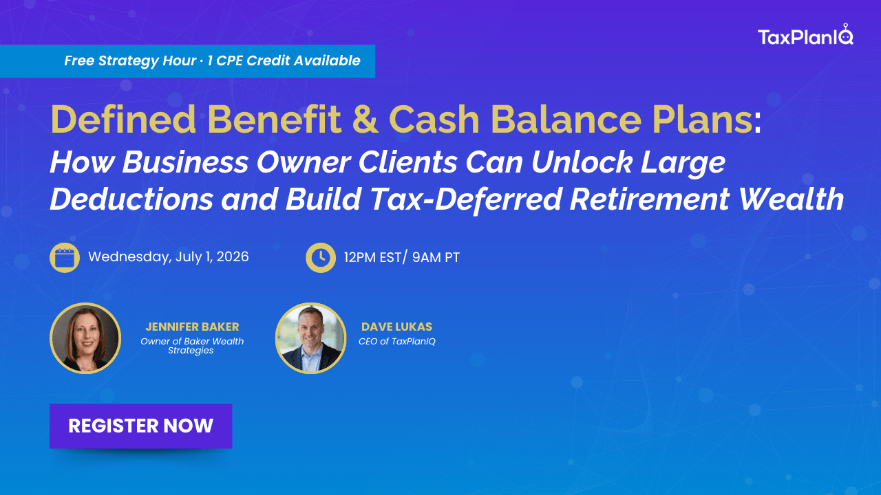 Strategy Hour Defined Benefit & Cash Balance Plans
