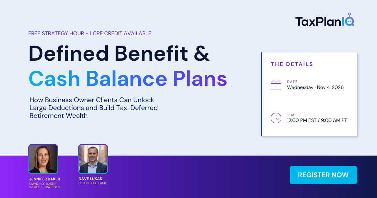 Strategy Hour Feat Image Defined Benefit & Cash Balance Plans Nov 2026