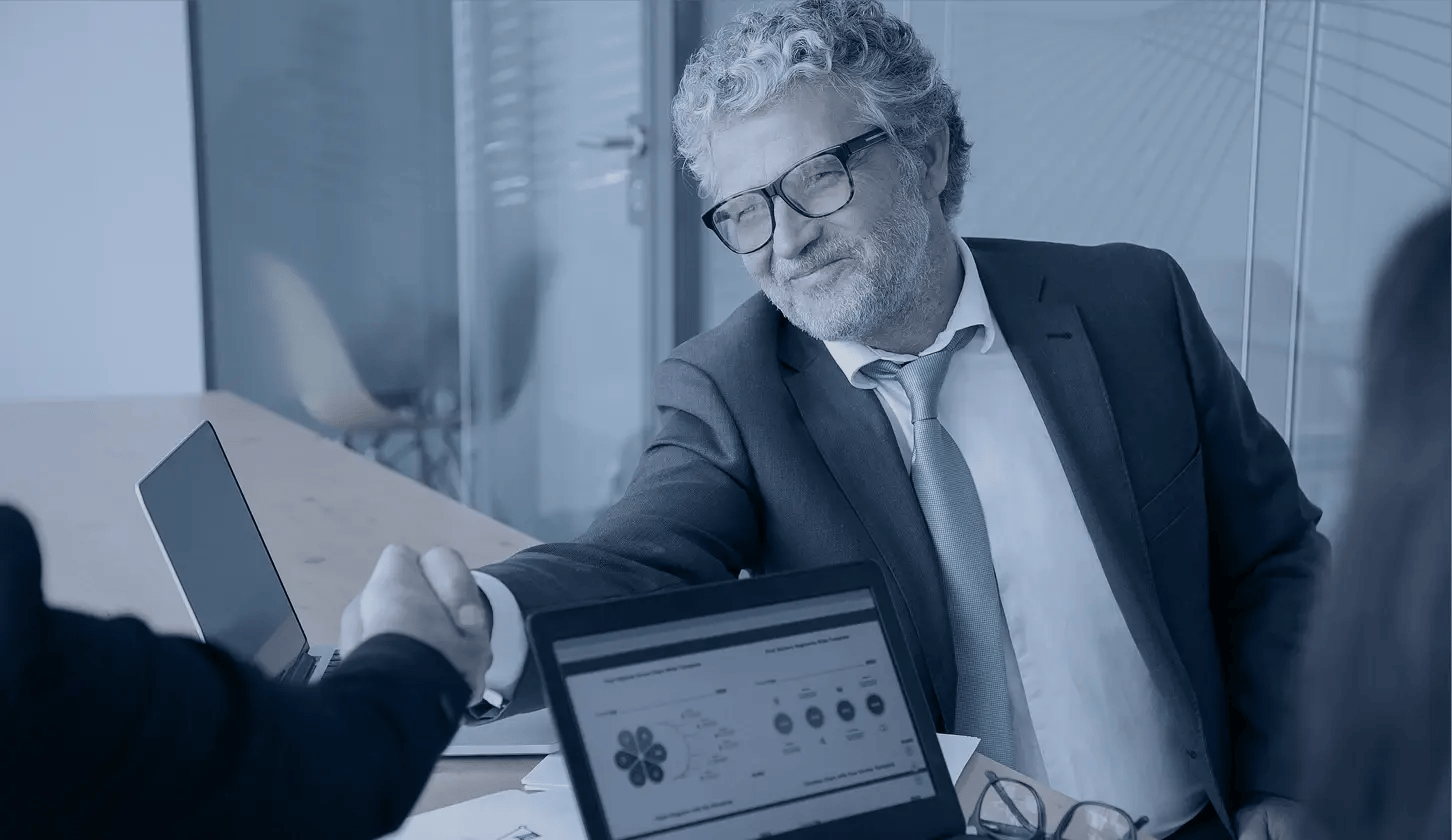 Firm owners discussing advisory growth