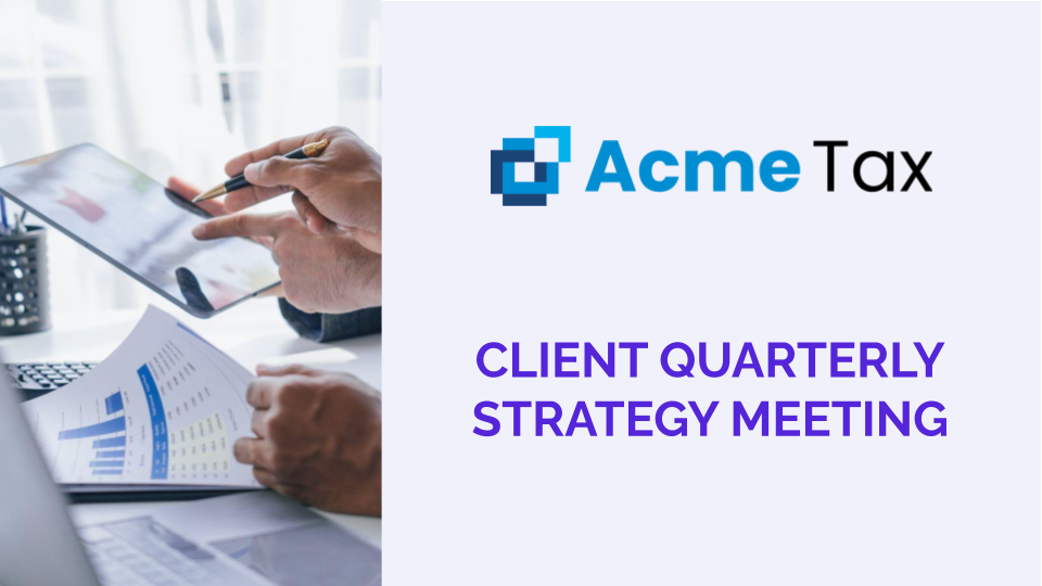 Client Annual Strategy Meeting