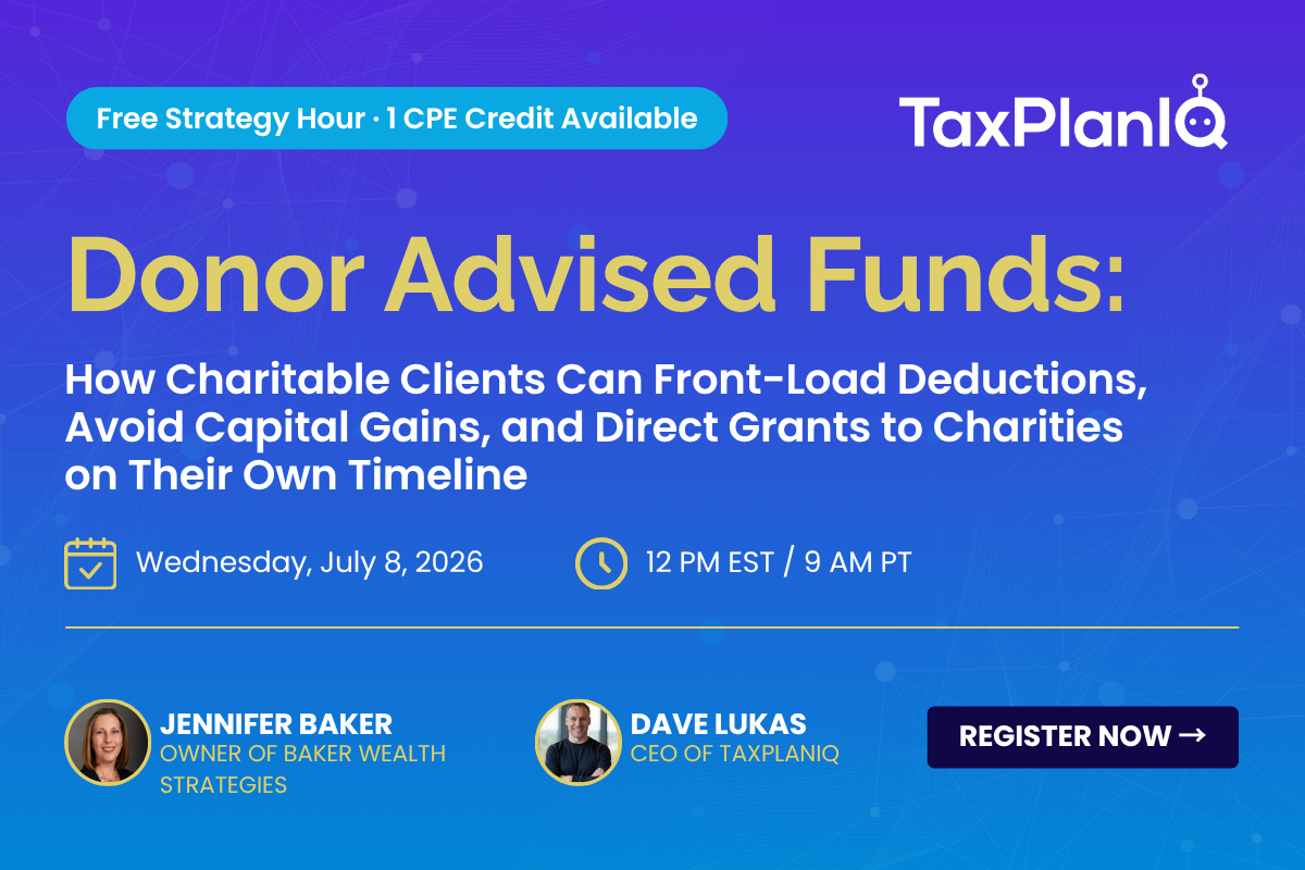 Email Banner - Strategy Hour - Donor Advised Funds
