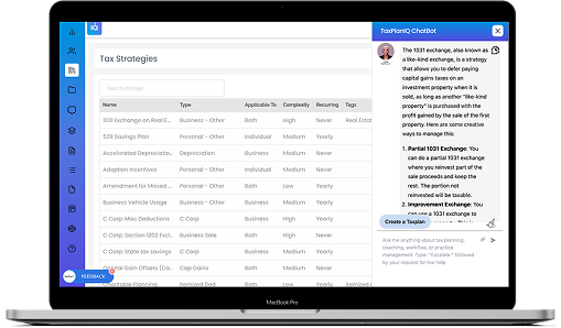 TaxPlanIQ Dashboard